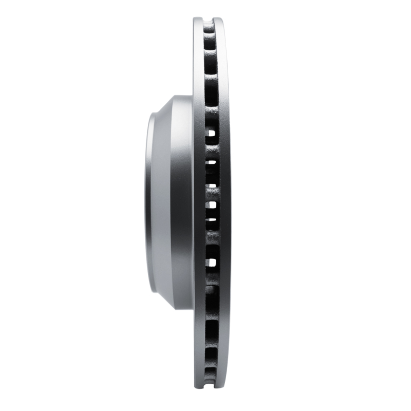 Tesla Model 3 Brake Rotor (1) - Front Left - R1 Concepts - Drilled & Slotted - Silver - `17-`25